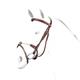 Equipe Flash Bridle Rope Noseband With Reins Brown - Full