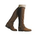 Dublin Suede Half Chaps - Brown - Adult - Extra Small