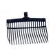 Shaving fork plastic black without handle - One Size