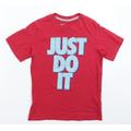 Nike Boys Pink Basic T-Shirt Size 11-12 Years