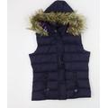 Board Angels Girls Blue Gilet Coat Size 9-10 Years Zip