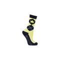 Hy Equestrian Stella Children's Socks Navy and Yellow - 3 Pack - Childs 8 - 12