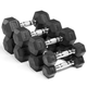 Ironman Rubber Coated Hex 10kg Dumbbell Pair