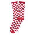 Vans Checkerboard Crew Socks - Red/White Size 8.5-12 UK