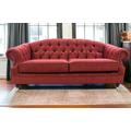 Chesterfield Victoria 3 Seater Sofa Camden Wine Fabric