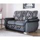 Sofia 2 Seater Fabric Sofa Settee Upholstered In Zest Granite