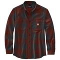 Carhartt - Midweight Flannel L/S Plaid Shirt - Shirt size S, brown