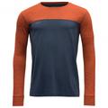 Devold - Norang Shirt - Merino longsleeve size S, blue/red