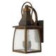 HK/MONTAUK/M 2 Light Down Light Wall Lantern in Sienna Finish