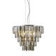 Searchlight 1229-9CC Clarissa 9 Light Ceiling Pendant In Chrome With Coloured Glass