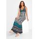 Lts Tall Blue Aztec Print Maxi Dress 24 Lts | Tall Women's Maxi Dresses