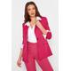 Lts Tall Dark Pink Scuba Crepe Blazer 22-24 Lts | Tall Women's Suit Jackets