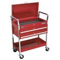 Sealey CX1042D Trolley 2-Level Heavy-Duty Lockable Top & 2 Drawers