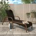 COSCO Outdoor Living SmartWick Patio Chaise Lounge Dark Brown