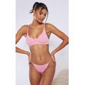 Baby Pink Seamless Rib Longline Bra