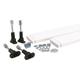 Offset Quads Leg & Panel Shower Tray Riser Kit Pack - White