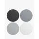 John Lewis ANYDAY Flexible Plastic Round Chopping Mats, Set of 4, Grey