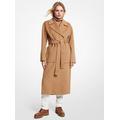 MK Double Face Wool Blend Coat - Dark Camel - Michael Kors