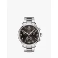 Tissot T1166171105701 Men's Chrono XL Classic Chronograph Date Bracelet Strap Watch, Silver/Black