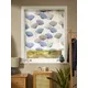 Sanderson Dandelion Clocks Daylight Roller Blind, Blue