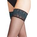 Falke Lunelle 8 Peacock Lace Hold Ups Small Size: S