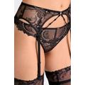 Aubade Amour Precieux Suspender Black Diamant Size: L