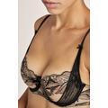 Aubade Fleur de Tattoo Half Cup Bra Size: 36B