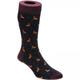 Herring Hare Sock in Burgundy and Navy