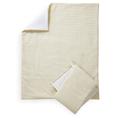 Clair de Lune Waffle Cot/Cot Bed Quilt & Bumper Bedding Set - Cream