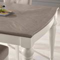 Bentley Designs Montreal Grey Washed Oak & Soft Grey 4-6 Seater Extension Table