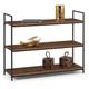 Julian Bowen Tribeca Low Bookcase Walnut