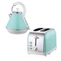 SQ Professional 9546 Dainty 1.8L Stainless Steel Electric Kettle And 2 Slice Toaster Set - Green