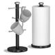 Morphy Richards Accents Mug Tree and Kitchen Roll Holder - Black