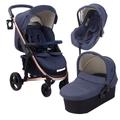 My Babiie Billie Faiers MB200 Travel System - Rose Gold and Navy