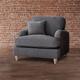 Kansas Arm Chair Manhattan Charcoal