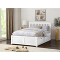 Flintshire Pentre 4Ft 6 Double White 2 Drawer Storage Bed Frame