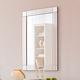 MirrorOutlet Milton All Glass Bevelled Square Corner Wall Mirror 90 X 60 Cm