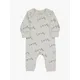 From Babies with Love Love Script Long Sleeve Baby Grow, Grey