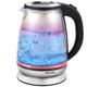 Salter EK2841IR 2200W 1.7L Glass Kettle with Blue to Red Illumination - Iridescent