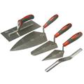 Faithfull 5 Piece Soft Grip Handle Trowel Set