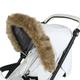 My Babiie Pram Hood Fur Trim - Brown