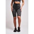 Neva Recycled Leopard High Waisted Cycling Short Grey