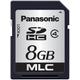 Panasonic Rp-Sdpc08Da1 Flash Sd Memory Card, 8Gb, Slc, Class 4,