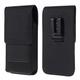 DFV mobile Case Metal Belt Clip Vertical Textile and Leather with Card Holder for Motorola Droid RAZR Black