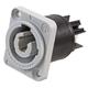 Neutrik Nac3Mpb-1 Socket, B Type Pwr Outlet, Chassis, Grey