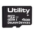 Delkin Devices S304Gsemc-U3000-3 Flash Memory Card, Microsd, 4Gb