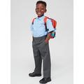 Everyday Boys 2 Pack Pull On School Trousers - Grey, Grey, Size Age: 4-5 Years