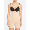 Spanx Oncore Open Bust Mid Thigh Bodysuit - Nude, Nude, Size 2Xl, Women