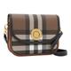 Burberry Check and Leather Elizabeth Bag Medium Dark Birch Brown