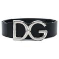 Dolce & Gabbana DG Logo Buckle Belt Black